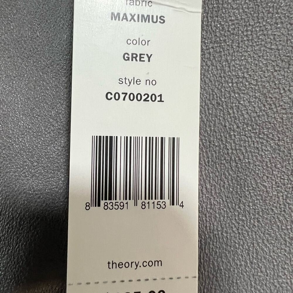 Theory Ima Maximus Lamb Leather Leggings Gray Size 6 NWT - Picture 8 of 10